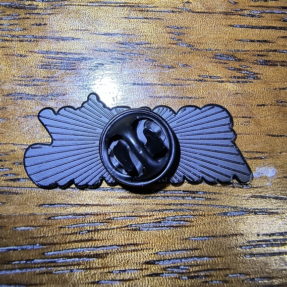 Women’s Jewelry ‘Socially Awkward’ Enamel Pin- Black, Pink, and Orange with Star - Picture 2 of 2